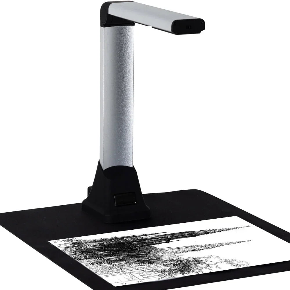 iOCHOW Document Scanner School Document Camera: Portable 8MP High Definition Overhead Scanner A3 OCR USB Doc Cam Color and Monochrome Scanning